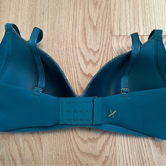 EUC 7+ Knix Wingwoman Lace Contour Bra emerald green - Picture 2 of 8